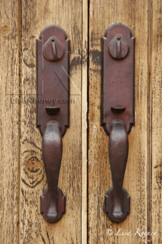 Photo of door handles.