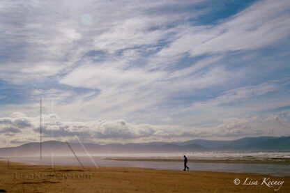 Photo of walking on beach.