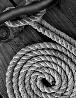 Photo of boat rope on dock